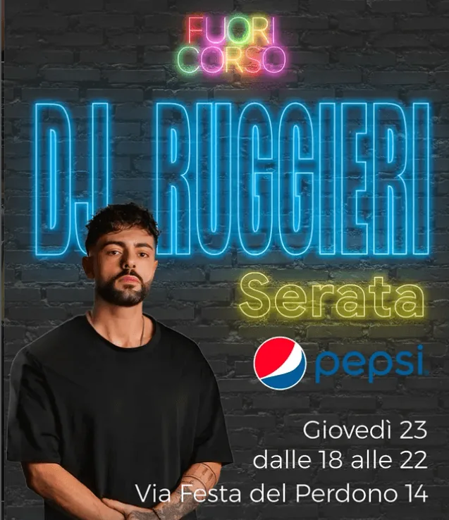 Locandina del dj set di Dj Ruggeri